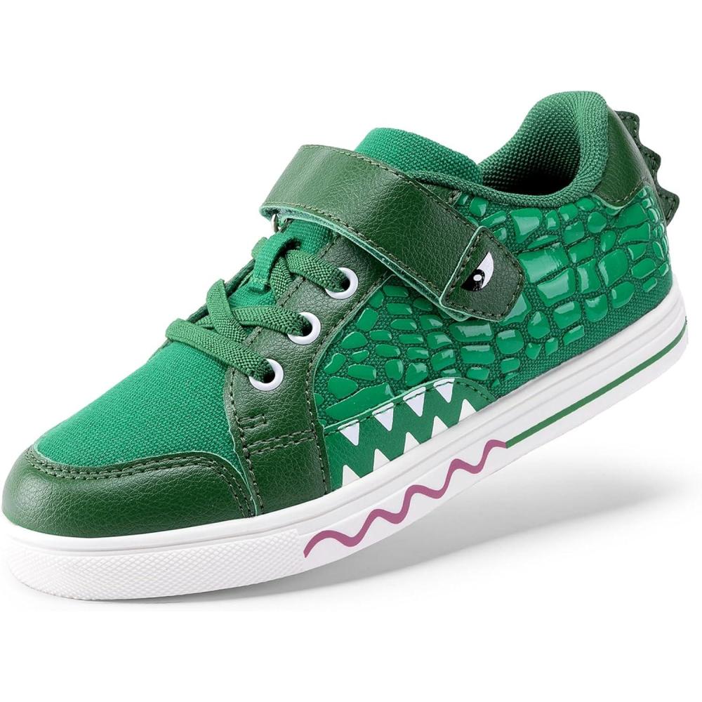 imageDREAM PAIRS Boys Sneakers Little Kids Toddler Shoes Storybook Causal Walking Shoes NonSlip with Hook and LoopGreen
