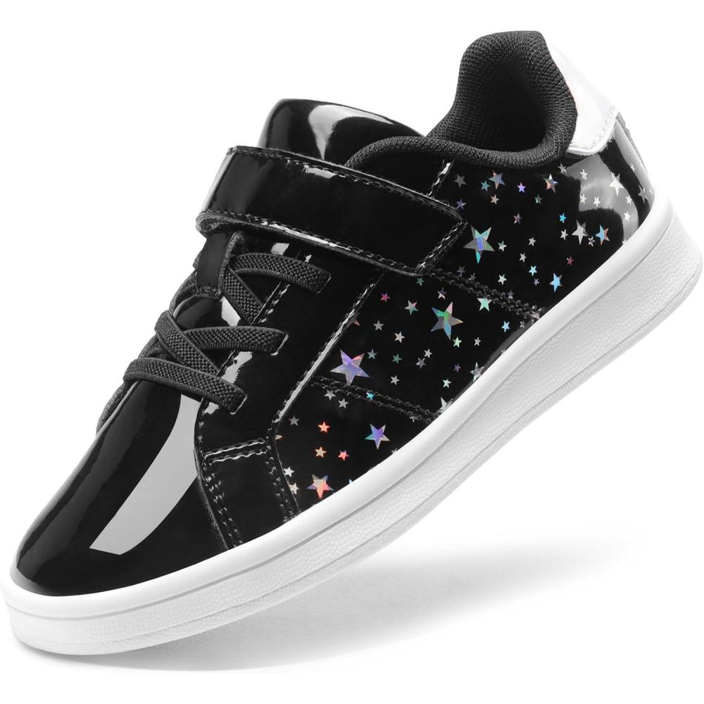 imageDREAM PAIRS Girls Boys Sneakers Tennis School Shoes Casual Walking Storybook Footwear for LittleBig KidsBlack