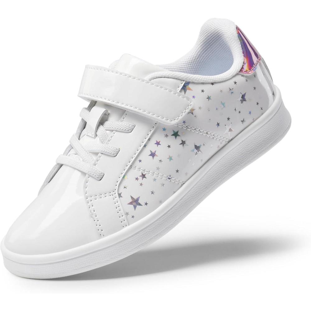 imageDREAM PAIRS Girls Boys Sneakers Tennis School Shoes Casual Walking Storybook Footwear for LittleBig KidsWhite