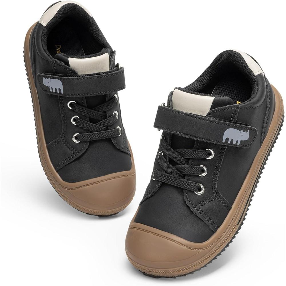 imageDREAM PAIRS Toddler Boys Girls Sneakers Casual Lightweight Kids Storybook Walking Skate ShoesBlack