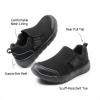 DREAM PAIRS Boys Girls Shoes Kids Slip on Tennis EZ-Ons MightyMovers Running Athletic Barefoot Zero Drop Sports Sneakers(All Black)