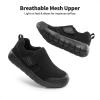 DREAM PAIRS Boys Girls Shoes Kids Slip on Tennis EZ-Ons MightyMovers Running Athletic Barefoot Zero Drop Sports Sneakers(All Black)
