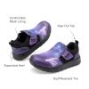 DREAM PAIRS Boys Girls Shoes Kids Slip on Tennis EZ-Ons MightyMovers Running Athletic Barefoot Zero Drop Sports Sneakers(Dark Purple)