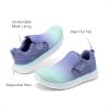 DREAM PAIRS Boys Girls Shoes Kids Slip on Tennis EZ-Ons MightyMovers Running Athletic Barefoot Zero Drop Sports Sneakers(Light Green/Blue)