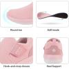 DREAM PAIRS Boys Girls Shoes Kids Slip on Tennis EZ-Ons MightyMovers Running Athletic Barefoot Zero Drop Sports Sneakers(Pink)