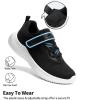 DREAM PAIRS Boys Girls Shoes Kids Tennis EZ-Ons FunRun Breathable Running Athletic Sport Sneakers(Black/White)