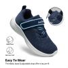 DREAM PAIRS Boys Girls Shoes Kids Tennis EZ-Ons FunRun Breathable Running Athletic Sport Sneakers(Dark/Blue)
