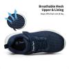 DREAM PAIRS Boys Girls Shoes Kids Tennis EZ-Ons FunRun Breathable Running Athletic Sport Sneakers(Dark/Blue)