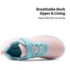 DREAM PAIRS Boys Girls Shoes Kids Tennis EZ-Ons FunRun Breathable Running Athletic Sport Sneakers(Pink/Blue-mesh)