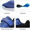 DREAM PAIRS Boys Girls Shoes Kids Tennis EZ-Ons MagicZips Athletic Running Walking Barefoot Zero Drop Sneakers(Royal/Blue/Navy/Black)