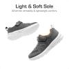 DREAM PAIRS Boys Girls Shoes Kids Tennis Footwear EZ-Ons GoGetters Running Athletic School Sneakers for Little/Big Kid(Grey/Orange)