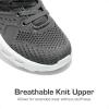 DREAM PAIRS Boys Girls Shoes Kids Tennis Footwear EZ-Ons GoGetters Running Athletic School Sneakers for Little/Big Kid(Grey/Orange)