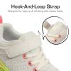 DREAM PAIRS Boys Girls Shoes Kids Tennis Footwear EZ-Ons GoGetters Running Athletic School Sneakers for Little/Big Kid(Light Grey/Rainbow)