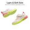 DREAM PAIRS Boys Girls Shoes Kids Tennis Footwear EZ-Ons GoGetters Running Athletic School Sneakers for Little/Big Kid(Light Grey/Rainbow)