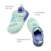 DREAM PAIRS Boys Girls Shoes Kids Tennis Footwear EZ-Ons GoGetters Running Athletic School Sneakers for Little/Big Kid(Mint Green/Purple)