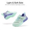 DREAM PAIRS Boys Girls Shoes Kids Tennis Footwear EZ-Ons GoGetters Running Athletic School Sneakers for Little/Big Kid(Mint Green/Purple)