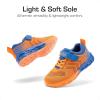 DREAM PAIRS Boys Girls Shoes Kids Tennis Footwear EZ-Ons GoGetters Running Athletic School Sneakers for Little/Big Kid(Orange/Blue)