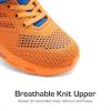 DREAM PAIRS Boys Girls Shoes Kids Tennis Footwear EZ-Ons GoGetters Running Athletic School Sneakers for Little/Big Kid(Orange/Blue)