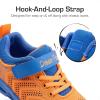 DREAM PAIRS Boys Girls Shoes Kids Tennis Footwear EZ-Ons GoGetters Running Athletic School Sneakers for Little/Big Kid(Orange/Blue)