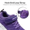 DREAM PAIRS Boys Girls Shoes Kids Tennis Footwear EZ-Ons GoGetters Running Athletic School Sneakers for Little/Big Kid(Purple)