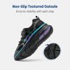 DREAM PAIRS Boys Girls Sneakers Kids Tennis Running Shoes EZ-ONs EZ-Plays Athletic Sport Gym Lightweight Breathable Shoes(Black/Blue)