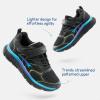 DREAM PAIRS Boys Girls Sneakers Kids Tennis Running Shoes EZ-ONs EZ-Plays Athletic Sport Gym Lightweight Breathable Shoes(Black/Blue)