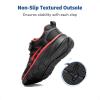 DREAM PAIRS Boys Girls Sneakers Kids Tennis Running Shoes EZ-ONs EZ-Plays Athletic Sport Gym Lightweight Breathable Shoes(Black/Red)