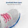 DREAM PAIRS Boys Girls Sneakers Kids Tennis Running Shoes EZ-ONs EZ-Plays Athletic Sport Gym Lightweight Breathable Shoes(Light Grey/Pink)