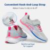 DREAM PAIRS Boys Girls Sneakers Kids Tennis Running Shoes EZ-ONs EZ-Plays Athletic Sport Gym Lightweight Breathable Shoes(Light Grey/Pink)