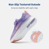 DREAM PAIRS Boys Girls Sneakers Kids Tennis Running Shoes EZ-ONs EZ-Plays Athletic Sport Gym Lightweight Breathable Shoes(Purple/Pink)