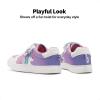 DREAM PAIRS Girls Shoes Toddler Sneakers Rainbow Storybook Casual School Walking Footwear for Toddler/Little Kids(Rainbow/White)