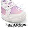 DREAM PAIRS Girls Shoes Toddler Sneakers Rainbow Storybook Casual School Walking Footwear for Toddler/Little Kids(Rainbow/White)