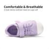 DREAM PAIRS Toddler Boys Girls Sneakers Casual Lightweight Kids Storybook Walking Skate Shoes(Light Purple)