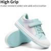 DREAM PAIRS Toddler Boys Girls Sneakers Casual Lightweight Kids Storybook Walking Skate Shoes(Rainbow/Blue)