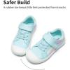 DREAM PAIRS Toddler Boys Girls Sneakers Casual Lightweight Kids Storybook Walking Skate Shoes(Rainbow/Blue)