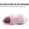 DREAM PAIRS Toddler Boys Girls Sneakers Casual Lightweight Kids Storybook Walking Skate Shoes(Rainbow/Pink)