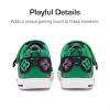 DREAM PAIRS Toddler Boys Sneakers Little Kids Shoes Playful Fun Cartoon Causal Walking Non-Slip Hook and Loop(Green)