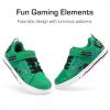 DREAM PAIRS Toddler Boys Sneakers Little Kids Shoes Playful Fun Cartoon Causal Walking Non-Slip Hook and Loop(Green)
