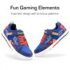 DREAM PAIRS Toddler Boys Sneakers Little Kids Shoes Playful Fun Cartoon Causal Walking Non-Slip Hook and Loop(Navy)