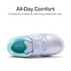 DREAM PAIRS Toddler Girls Sneakers Sparkly Shiny Lightweight Comfortable Hook and Loop Casual Walking Little Kids Shoes(Purple/Rainbow)