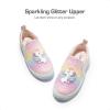 DREAM PAIRS Toddler Sneakers Slip On for Girls Kids Walking Shoes Sparkle Sequins Glitter Shoes Little Kids Comfort Casual
