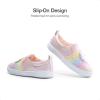 DREAM PAIRS Toddler Sneakers Slip On for Girls Kids Walking Shoes Sparkle Sequins Glitter Shoes Little Kids Comfort Casual