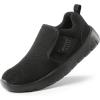 DREAM PAIRS Boys Girls Shoes Kids Slip on Tennis EZ-Ons MightyMovers Running Athletic Barefoot Zero Drop Sports Sneakers(Black Monochrome)