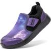 DREAM PAIRS Boys Girls Shoes Kids Slip on Tennis EZ-Ons MightyMovers Running Athletic Barefoot Zero Drop Sports Sneakers(Dark Purple)