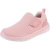 DREAM PAIRS Boys Girls Shoes Kids Slip on Tennis EZ-Ons MightyMovers Running Athletic Barefoot Zero Drop Sports Sneakers(Pink)