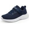 DREAM PAIRS Boys Girls Shoes Kids Tennis EZ-Ons FunRun Breathable Running Athletic Sport Sneakers(Dark/Blue)