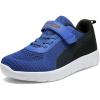 DREAM PAIRS Boys Girls Shoes Kids Tennis EZ-Ons MagicZips Athletic Running Walking Barefoot Zero Drop Sneakers(Royal/Blue/Navy/Black)