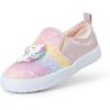 DREAM PAIRS Toddler Sneakers Slip On for Girls Kids Walking Shoes Sparkle Sequins Glitter Shoes Little Kids Comfort Casual