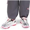 DREAM PAIRS Kids Girls Sneakers Jelly Sole Lace up Shoes Lightweight Walking Shoes for Girls Boys(Silver/Hot Pink)