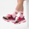DREAM PAIRS Kids Girls Sneakers Zipper Casual Shoes Jelly Sole Sports Shoes Lightweight Walking Shoes(Black/Pink)